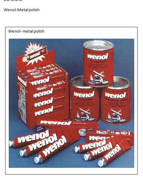 Wenol Can Red Metal Cleaner/Polish 1000 ml, 6 Pack